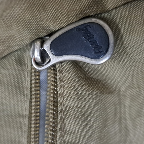 Ameribag Healthy Back Purse Multi Pocket Adjustable Strap Bag Khaki/Green - Picture 3 of 8